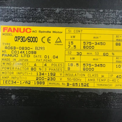 FANUC A06B-0830-B293