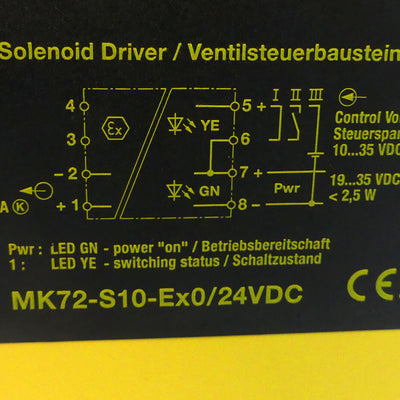 TURCK MK72-S10-EX0/24VDC