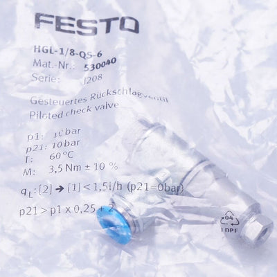 Festo HGL-1/8-QS-6