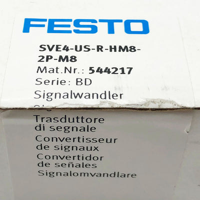 FESTO SVE4-US-R-HM8-2P-M8
