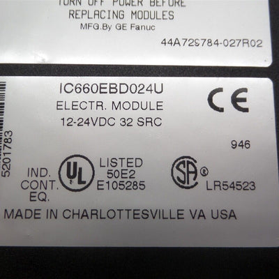 GE FANUC IC660EBD024U
