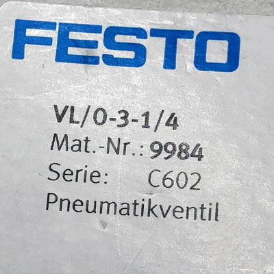 FESTO VL/0-3-1/4