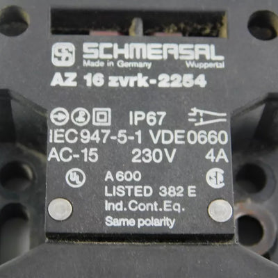SCHMERSAL AZ16-zvrk-2254